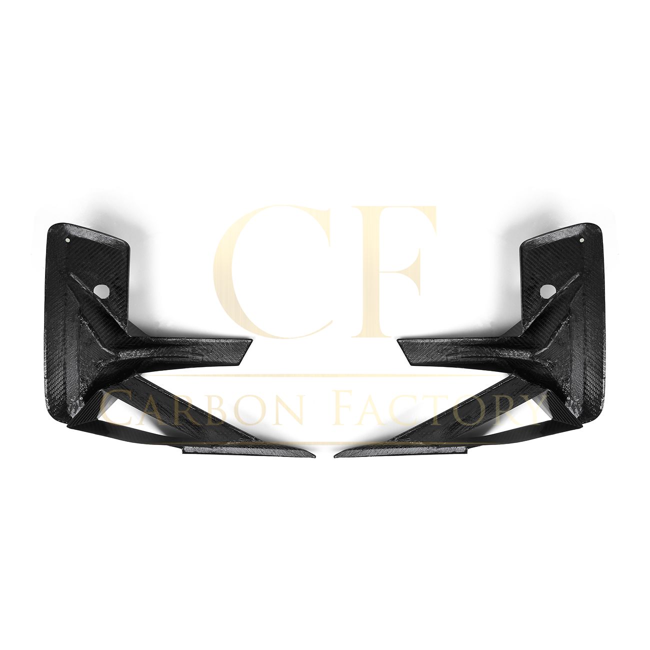 BMW F97 X3M F98 X4M LCI V Style Pre-Preg Carbon Fibre Front Bumper Trims 22-24 by Carbon Factory-Carbon Factory