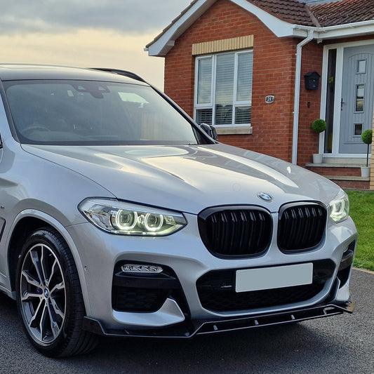 BMW G01 X3 G02 X4 Gloss Black Front Grille 21-Present-Carbon Factory