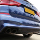 BMW G01 X3 V Style Gloss Black Rear Diffuser + Exhaust Tips 18-21 by Carbon Factory-Carbon Factory