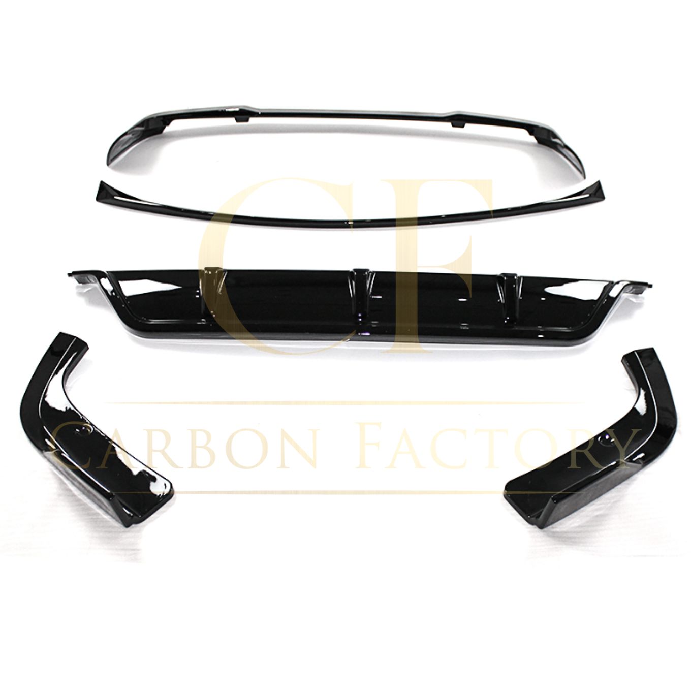 BMW G05 LCI X5 Gloss Black Body Kit 2 Splitter Diffuser Side Skirt Spoiler 23-Present by Carbon Factory-Carbon Factory