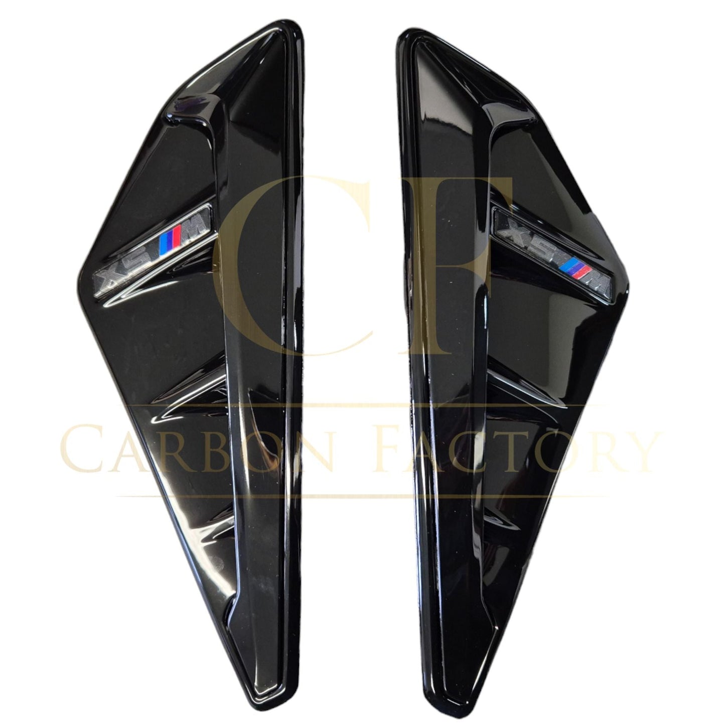 BMW G05 X5 F95 X5M Gloss Black Side Vent Fender Trims 19-Present-Carbon Factory