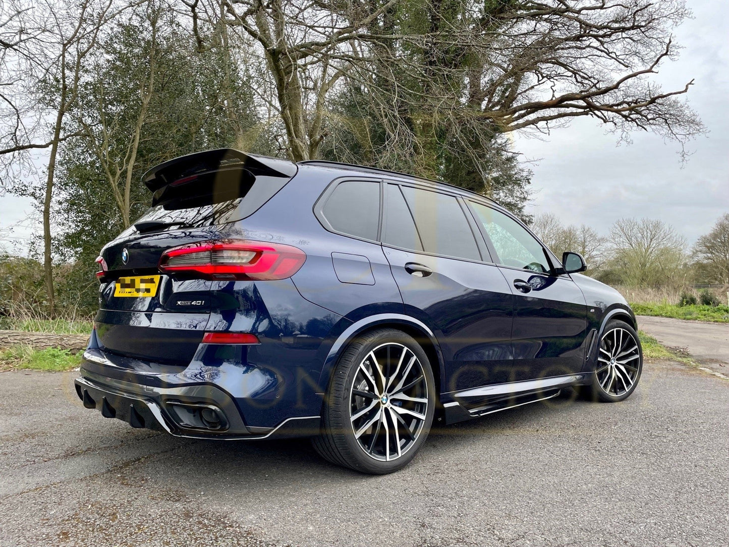 BMW G05 X5 F95 X5M MP Style Gloss Black Side Skirt 19-22-Carbon Factory