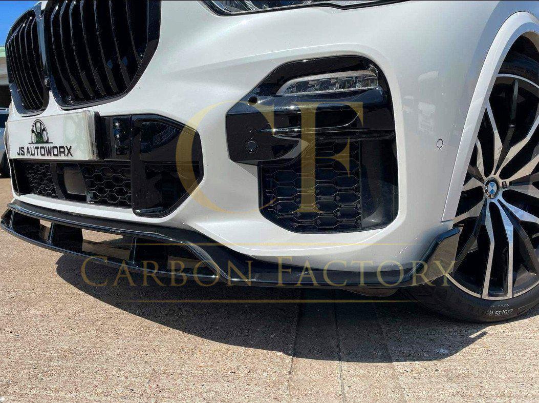 BMW G05 X5 MP Style Gloss Black Front Splitter 19-22-Carbon Factory