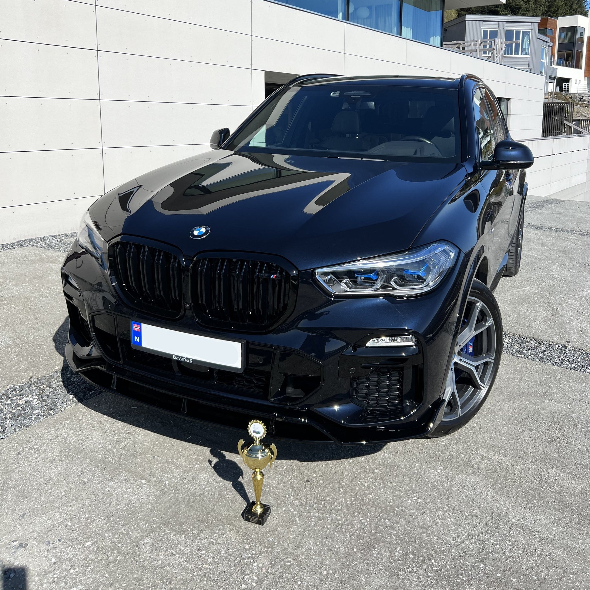 BMW G05 X5 MP Style Gloss Black Front Splitter 19-22 by Carbon Factory-Carbon Factory