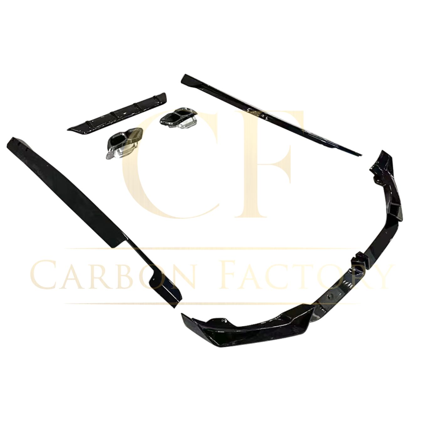 BMW G06 LCI X6 Gloss Black Body Kit Splitter Diffuser Side Skirt 23-Present by Carbon Factory-Carbon Factory