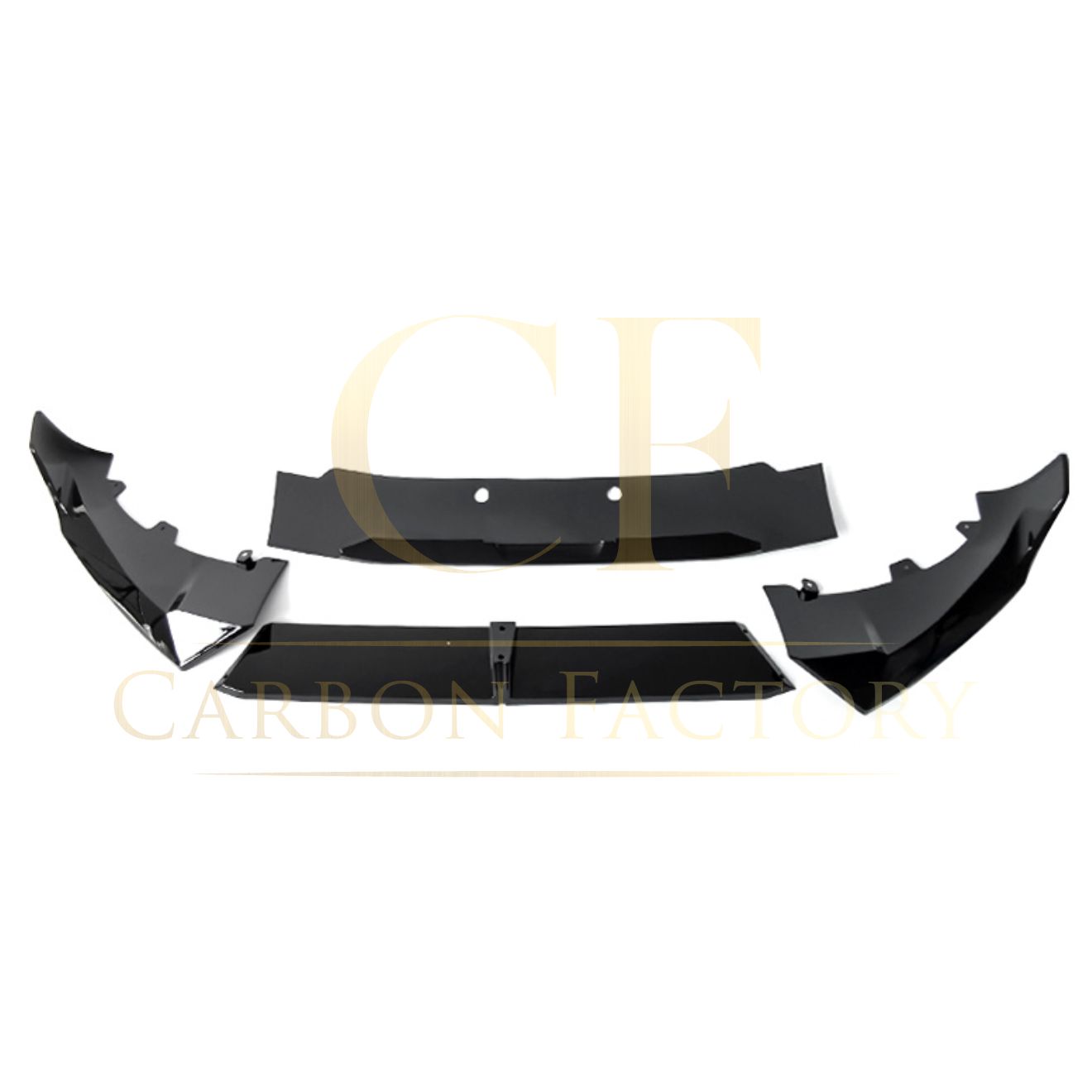 BMW G06 LCI X6 M Performance Style Gloss Black Front Splitter 23-Present-Carbon Factory