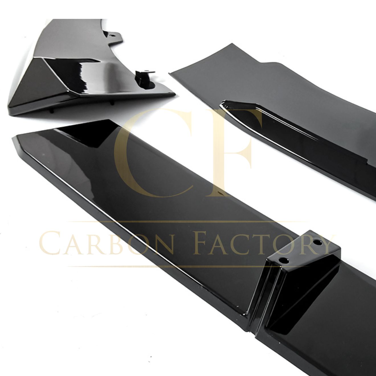 BMW G06 LCI X6 MP Style Gloss Black Front Splitter 23-Present by Carbon Factory-Carbon Factory