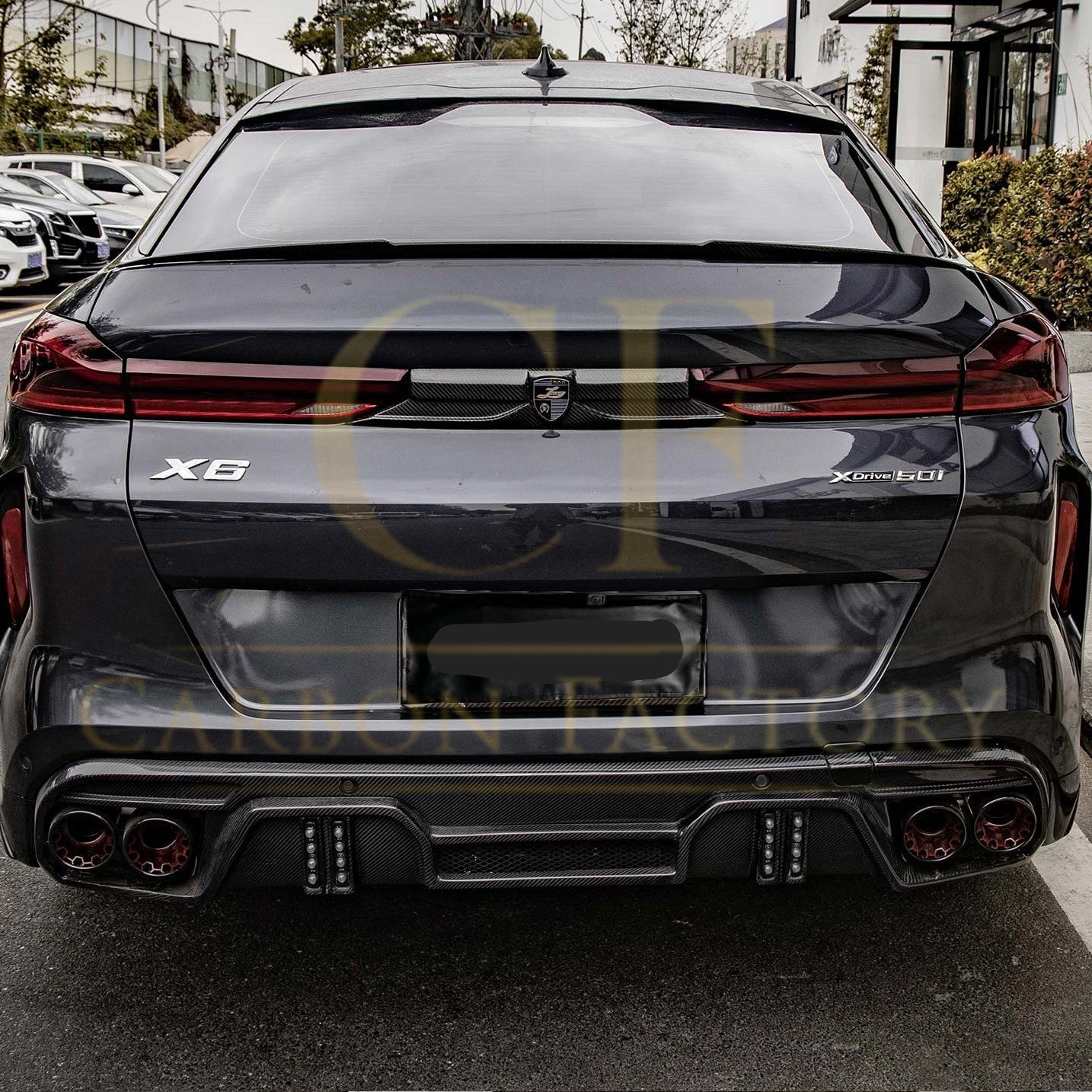 BMW G06 X6 X6M M Performance Style Pre-preg Carbon Fibre Boot Spoiler 20-Present-Carbon Factory