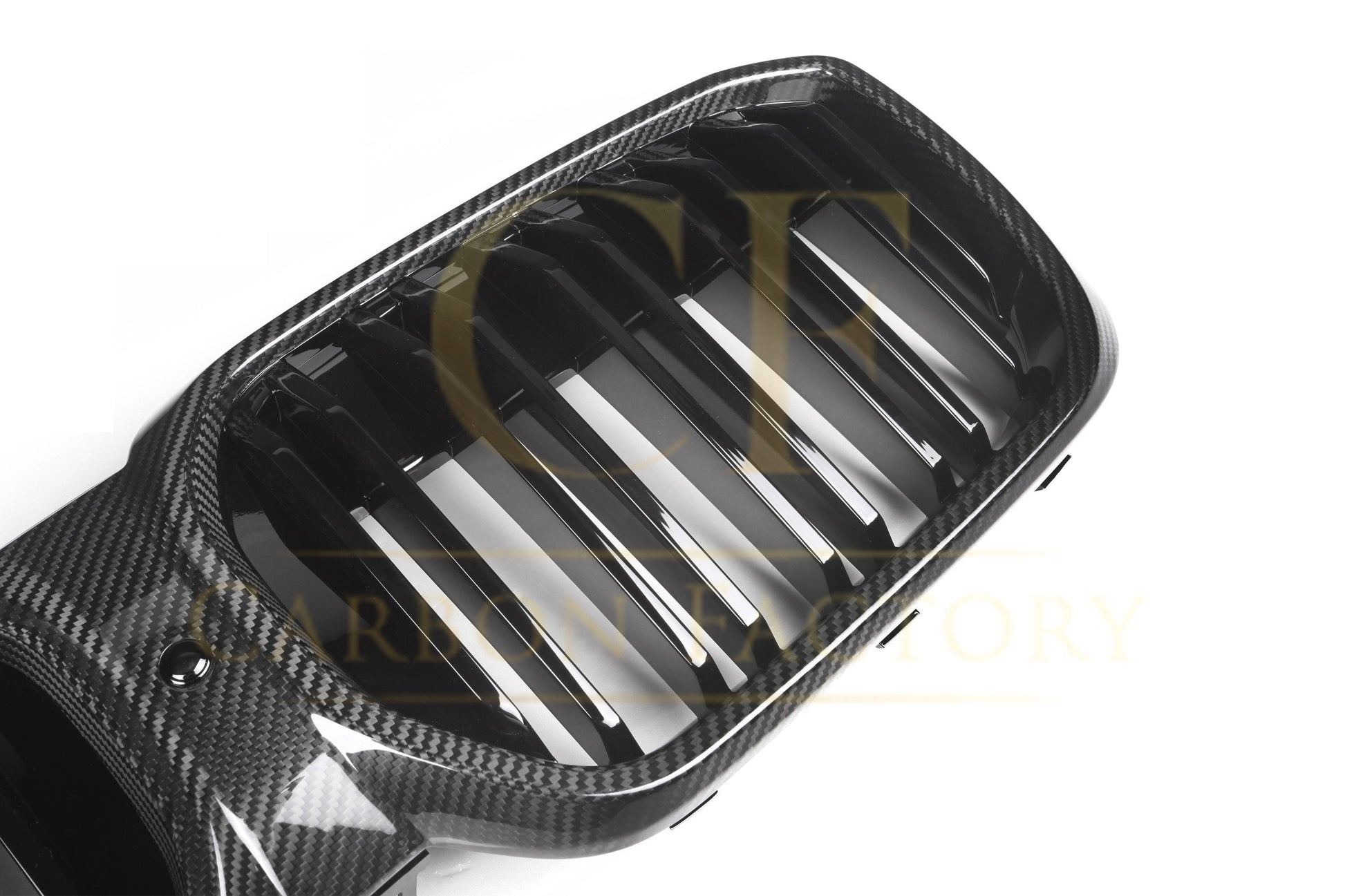 BMW G08 IX3 LCI Double Slat Pre-Preg Carbon Fibre Front Grille 22-25-Carbon Factory