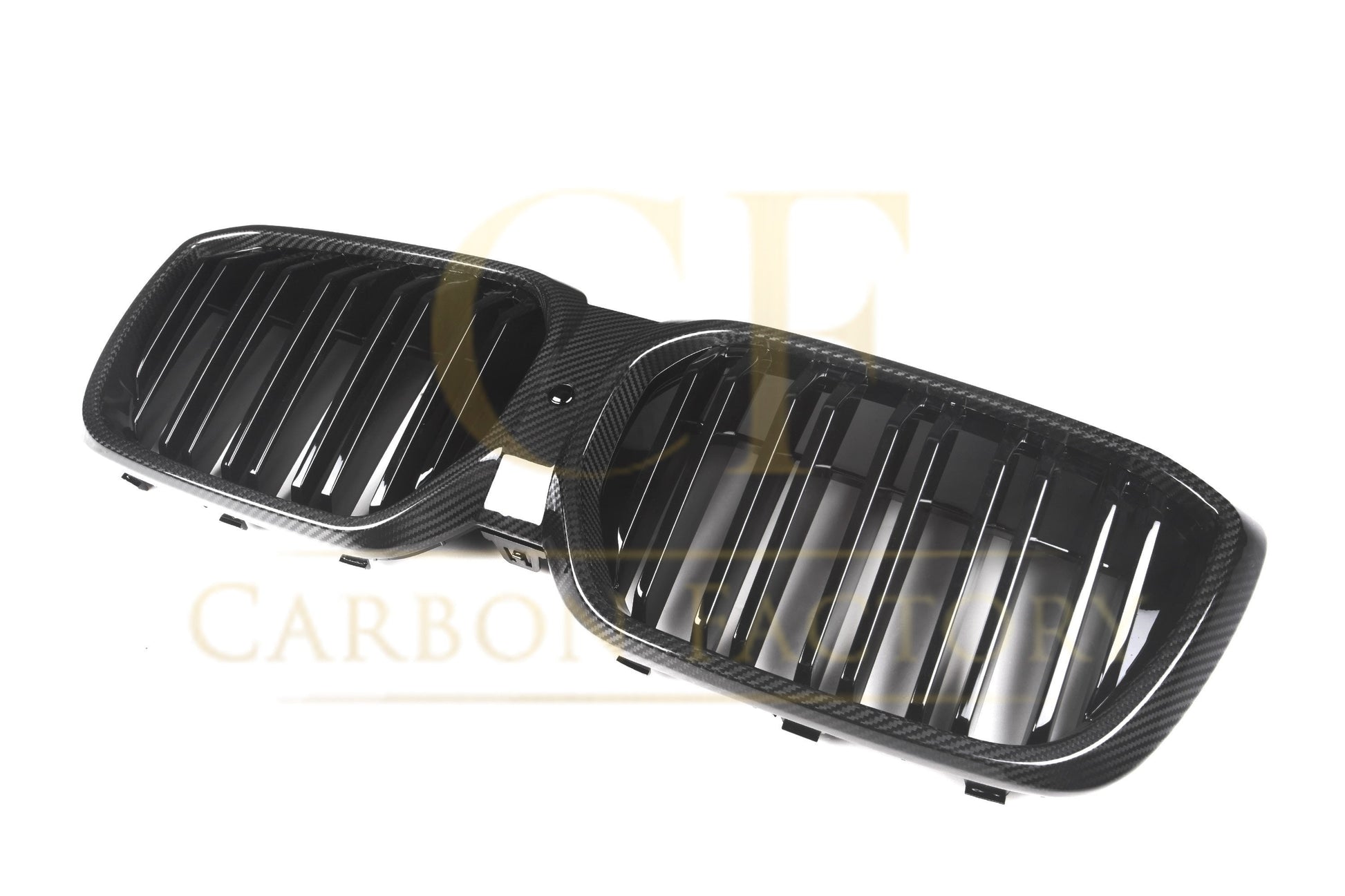 BMW G08 IX3 LCI Double Slat Pre-Preg Carbon Fibre Front Grille 22-25-Carbon Factory