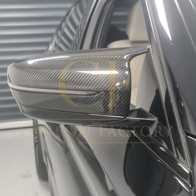 BMW G11 G12 7 Series MP Style Carbon Fibre / Gloss Black Replacement Mirror Covers 15-23-Carbon Factory