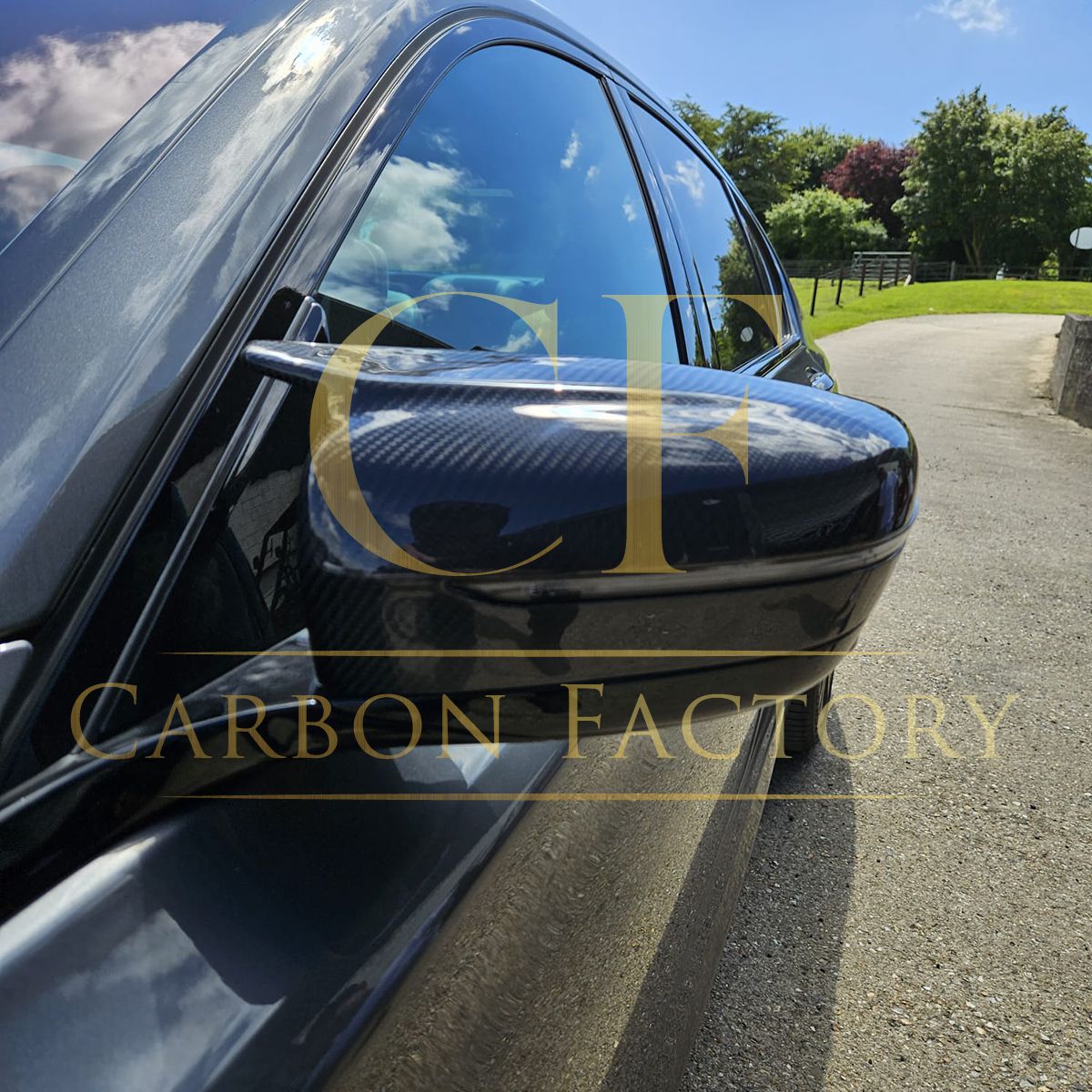 BMW G11 G12 7 Series MP Style Carbon Fibre / Gloss Black Replacement Mirror Covers 15-23-Carbon Factory