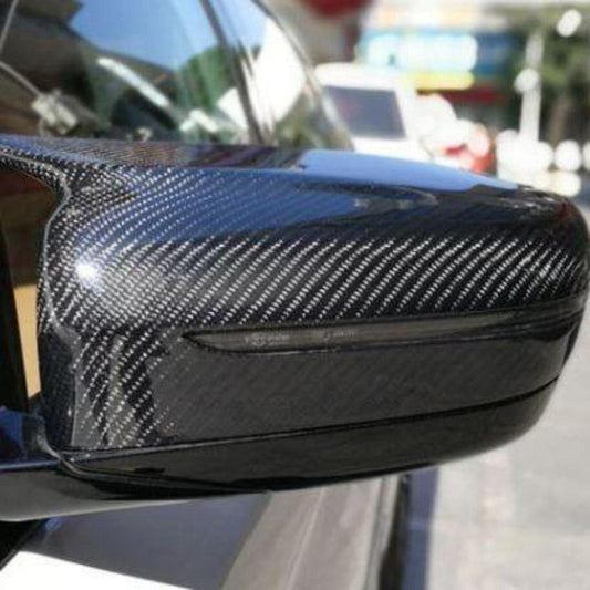 BMW G11 G12 7 Series MP Style Carbon Fibre / Gloss Black Replacement Mirror Covers 15-23-Carbon Factory