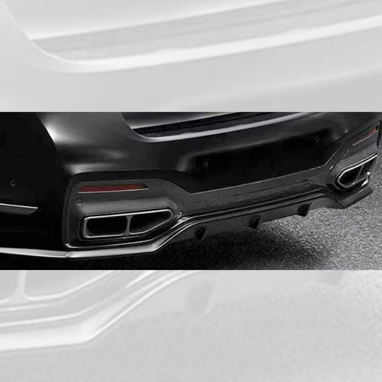 BMW G12 7 Series LCI V Style Gloss Black Rear Diffuser 20-23 by Carbon Factory-Carbon Factory