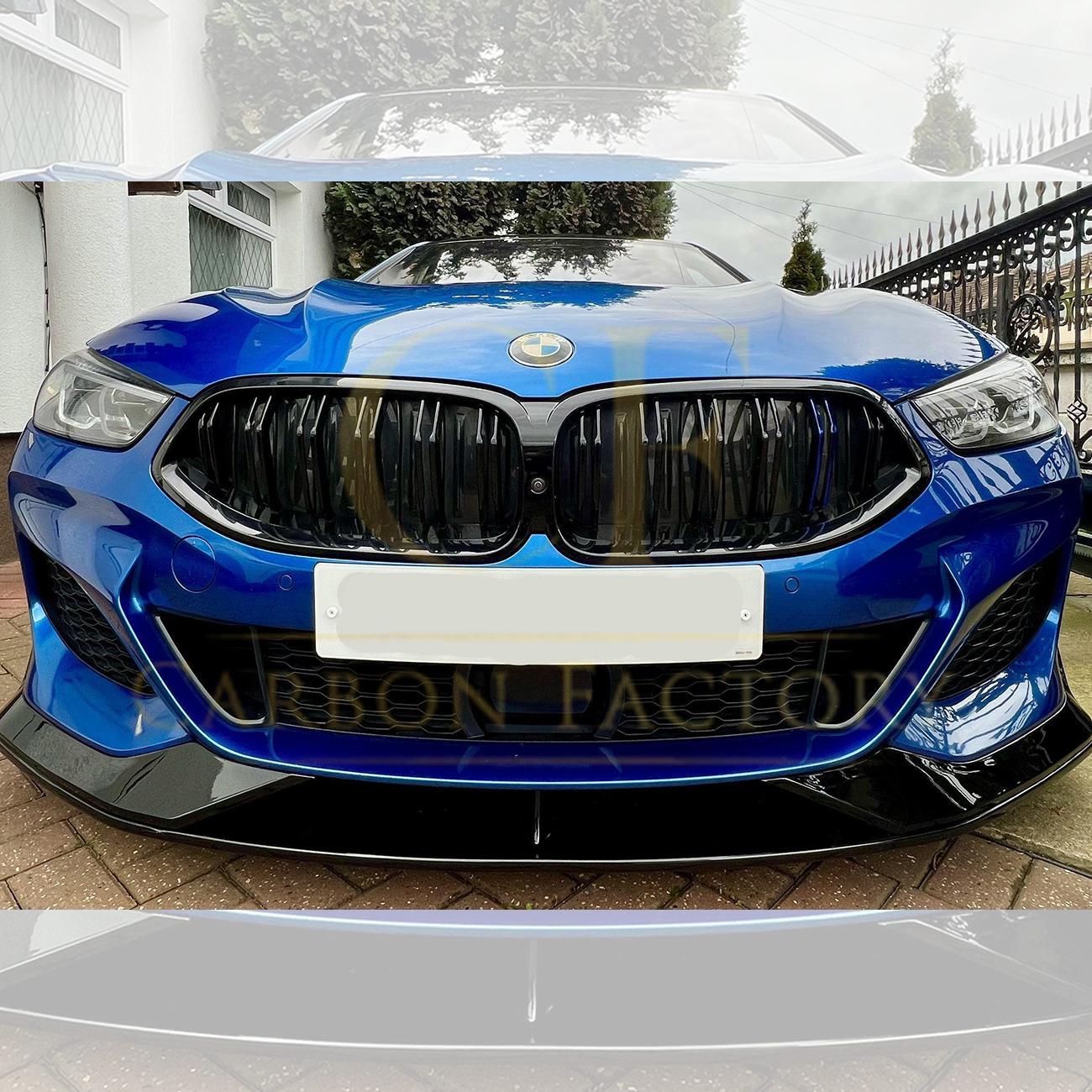 BMW G14 G15 16 8 Series AC Style Gloss Black Front Splitter 19-Present-Carbon Factory