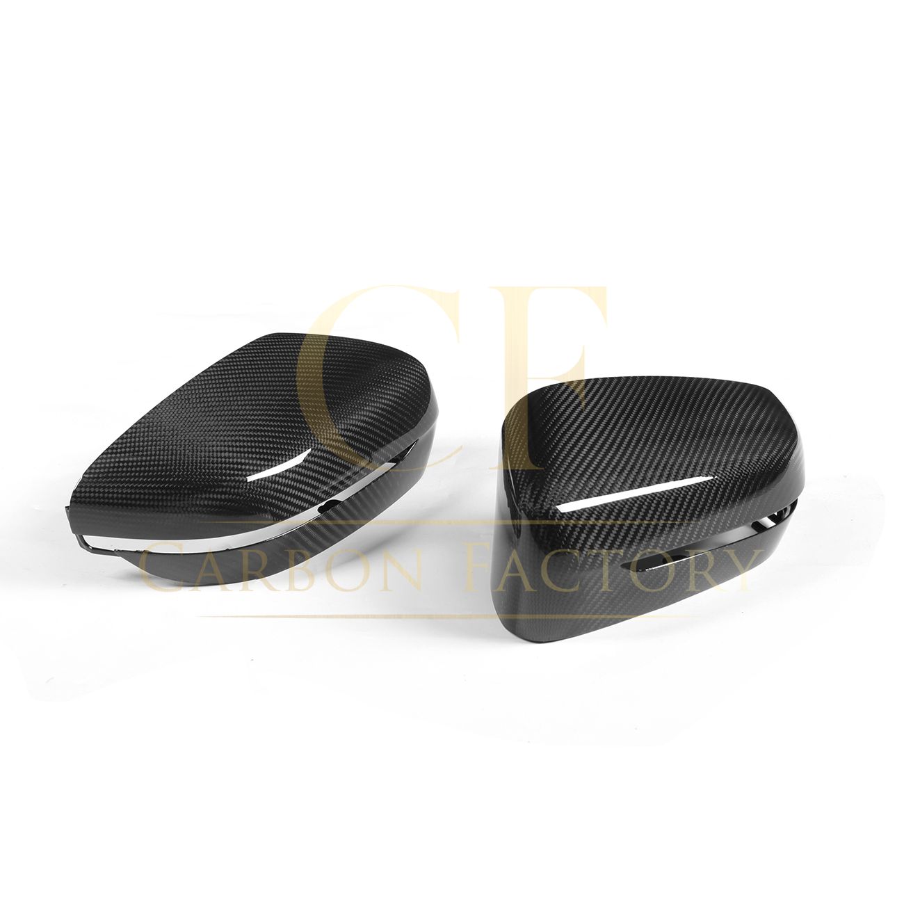 BMW G14 G15 G16 8 Series OEM Style Pre-Preg Carbon Fibre Replacement Mirror Covers 17-23 (LHD) by Carbon Factory-Carbon Factory