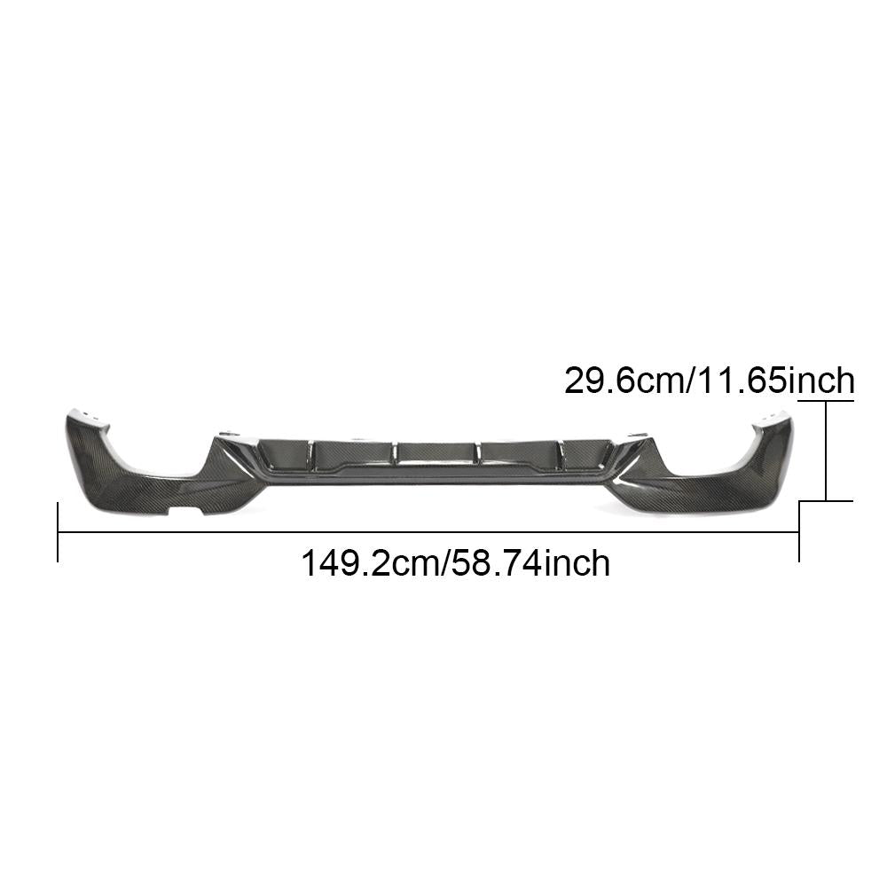 BMW G20 3 Series M Sport MP Style Carbon Fibre Rear Diffuser 19-Present-Carbon Factory