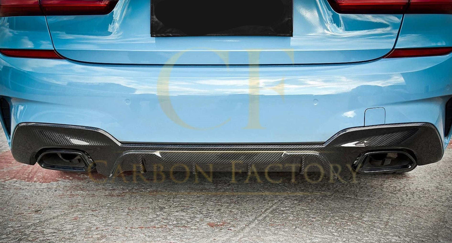 BMW G20 3 Series M Sport MP Style Pre-preg Carbon Fibre Rear Diffuser 19-22 by Carbon Factory-Carbon Factory