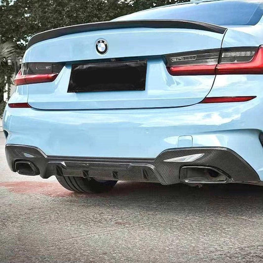 BMW G20 3 Series M Sport MP Style Pre-preg Carbon Fibre Rear Diffuser 19-22-Carbon Factory