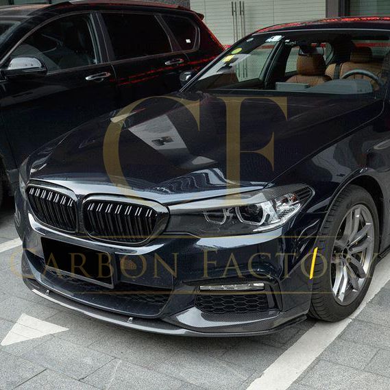 BMW G30 5 Series M Sport Carbon Front Splitter MP Style 17-20 by Carbon Factory-Carbon Factory