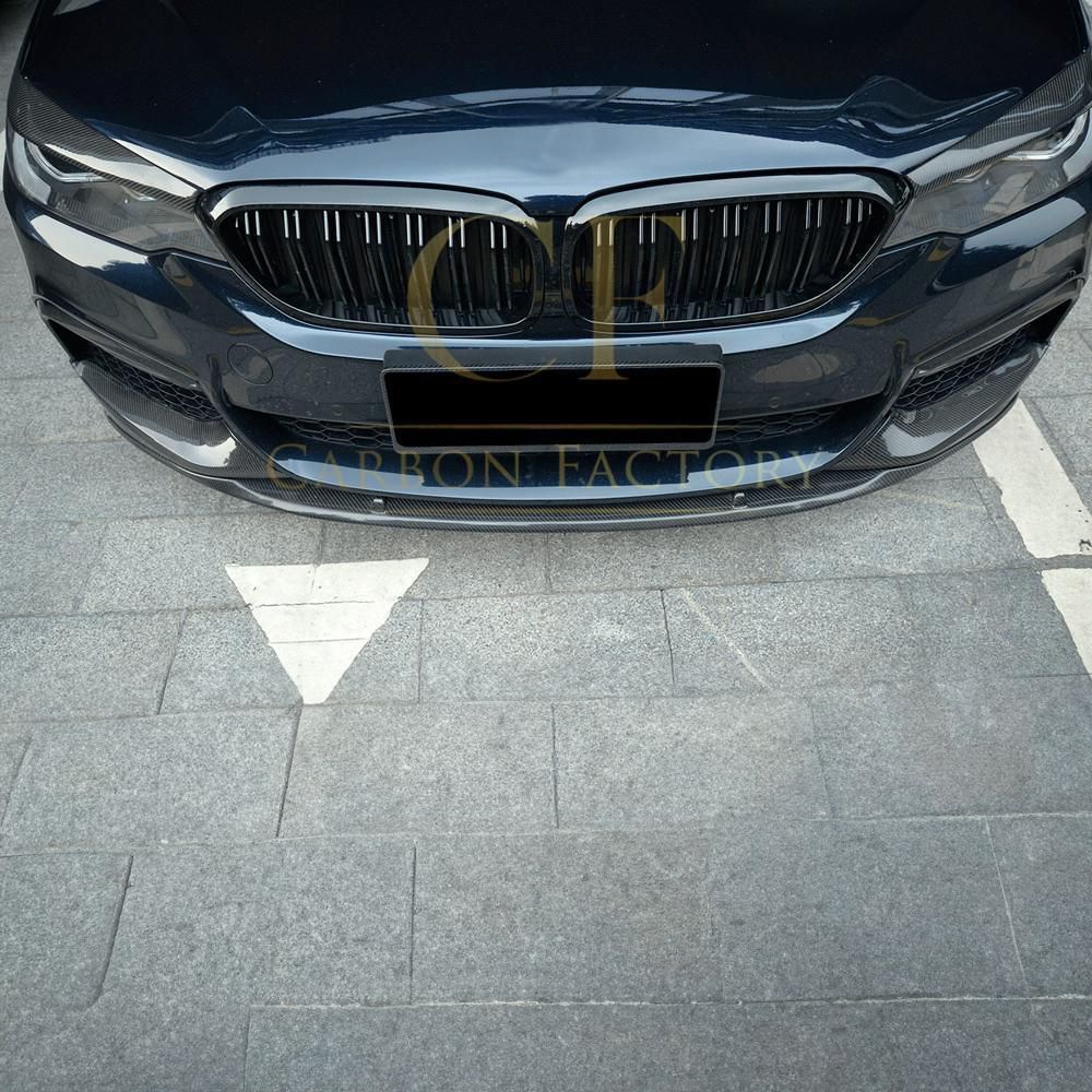 BMW G30 5 Series M Sport Carbon Front Splitter MP Style 17-20 by Carbon Factory-Carbon Factory