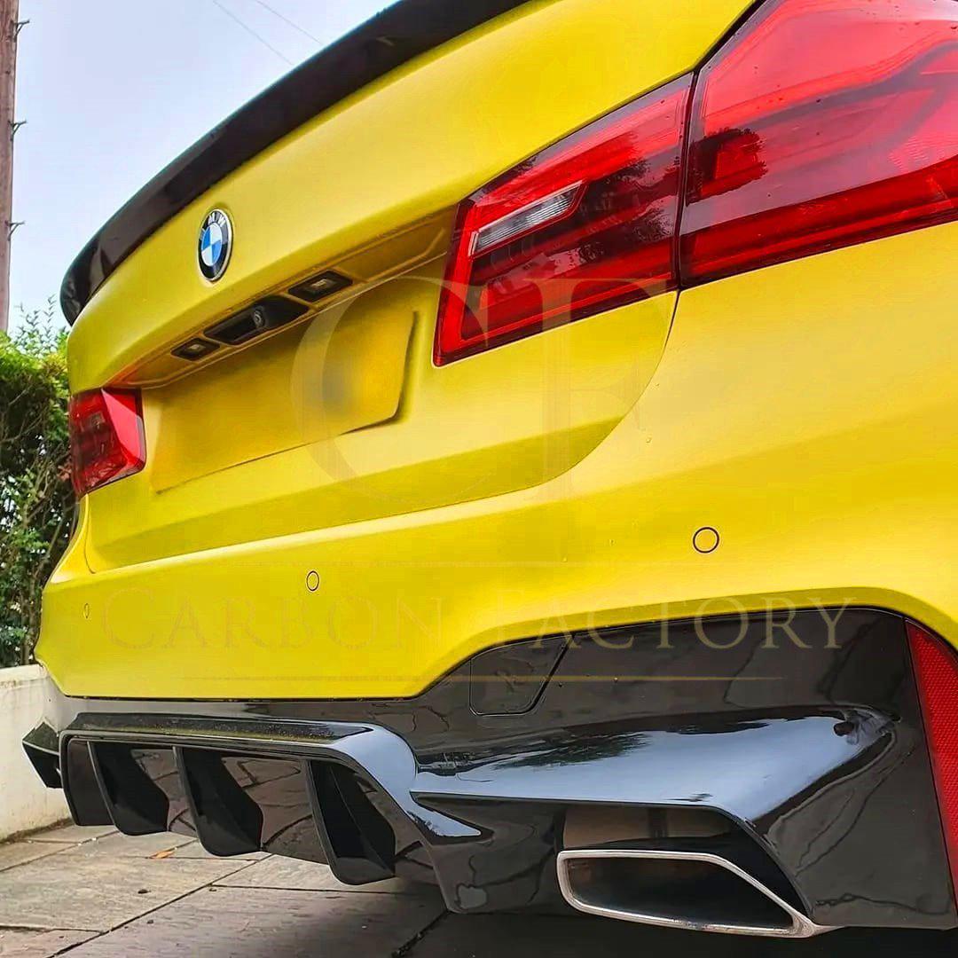 BMW G30 5 Series inc F90 M5 MP Style Gloss Black Boot Spoiler 17-Present by Carbon Factory-Carbon Factory