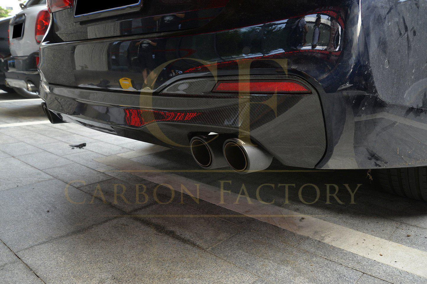 BMW G30 G31 5 Series M Sport Carbon Fibre Rear Diffuser MP Style 17-23-Carbon Factory