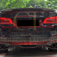 BMW G30 G31 5 Series M Sport Carbon Fibre Rear Diffuser MP Style 2 Pcs 17-23-Carbon Factory