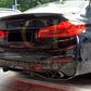 BMW G30 G31 5 Series M Sport Carbon Fibre Rear Diffuser MP Style 2 Pcs 17-23-Carbon Factory