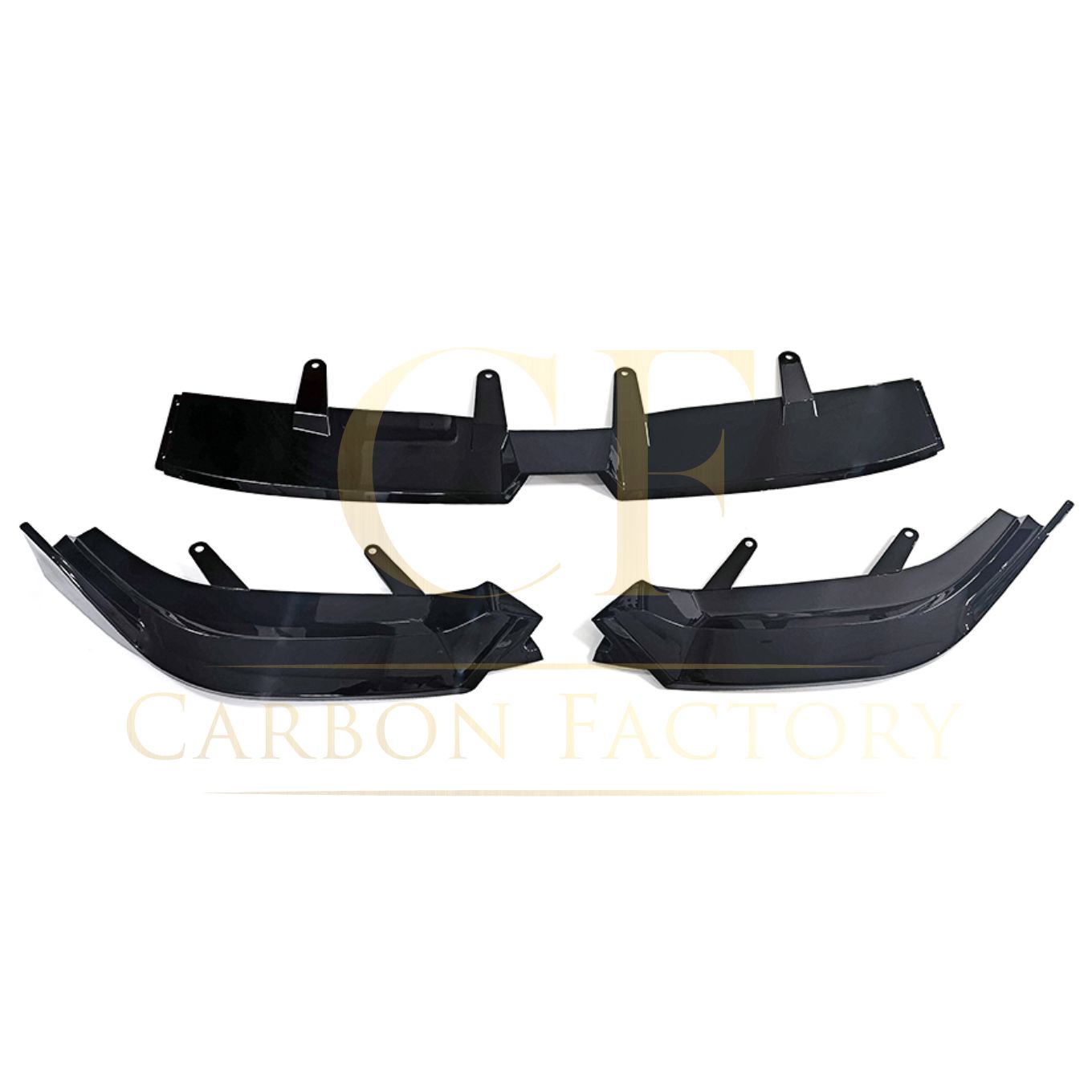 BMW G60 5 Series M Performance Style Gloss Black Front Splitter 24-Present-Carbon Factory