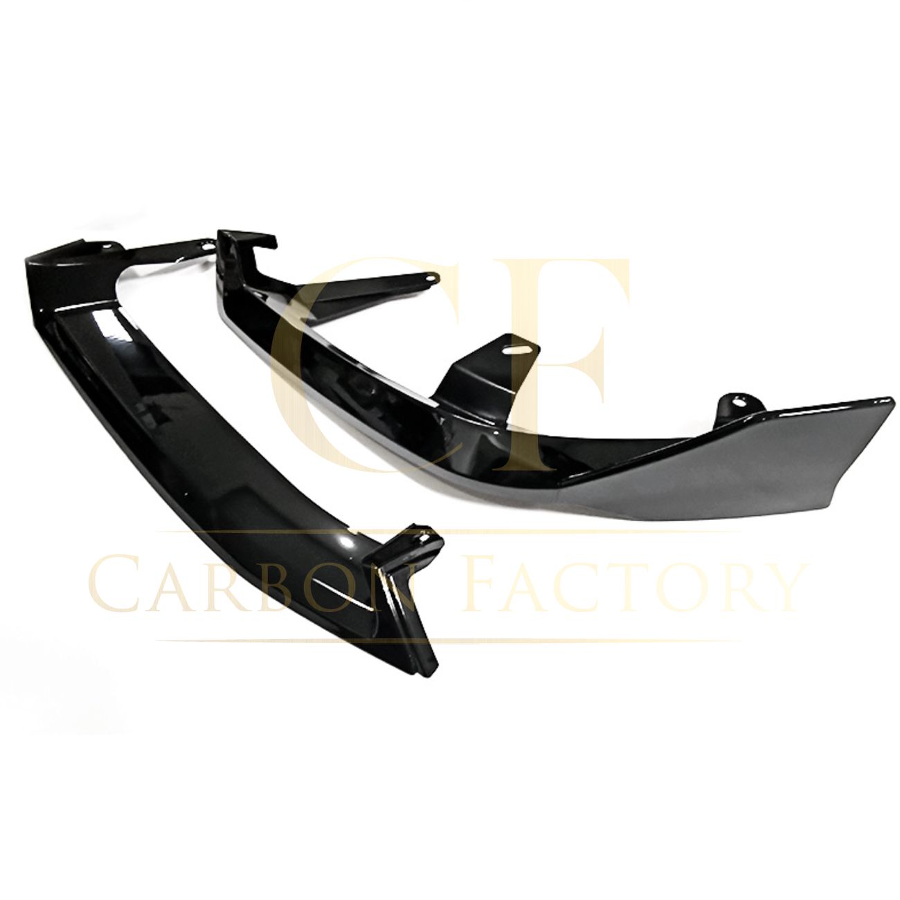 BMW G60 5 Series MP Style 4 pieces Gloss Black Front Splitter 24-Present by Carbon Factory-Carbon Factory