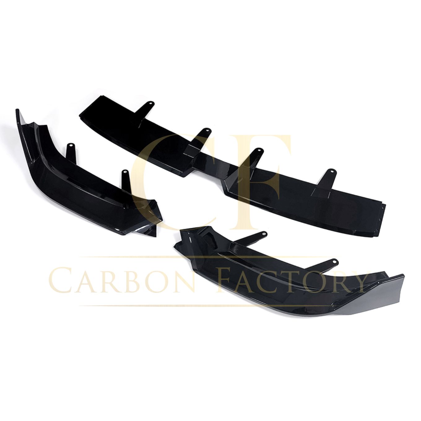 BMW G60 5 Series MP Style Gloss Black Front Splitter 24-Present by Carbon Factory-Carbon Factory