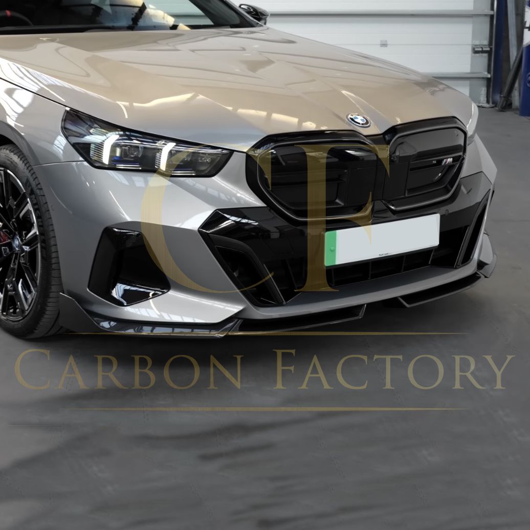 BMW G60 5 Series MP Style Pre-Preg Carbon Fibre Front Splitter 24-Present-Carbon Factory