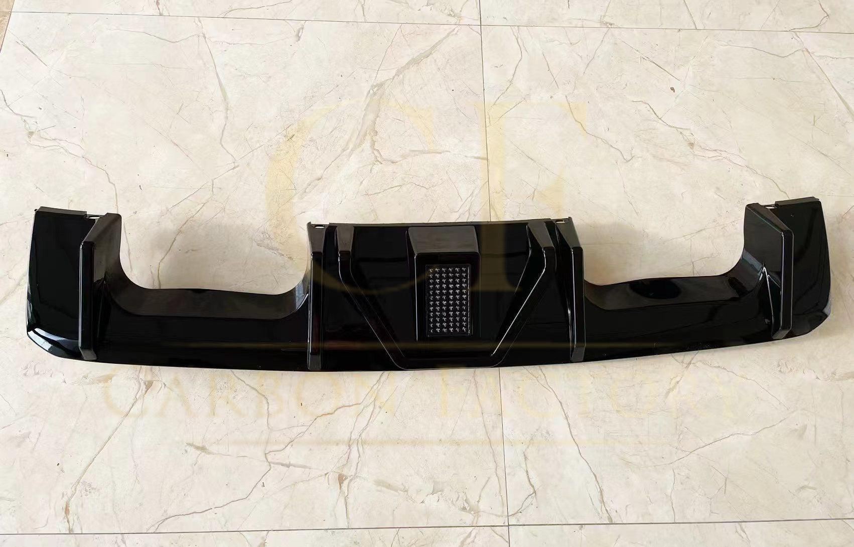 BMW G80 M3 G82 G83 M4 LED Style Gloss Black Rear Diffuser 21-Present-Carbon Factory