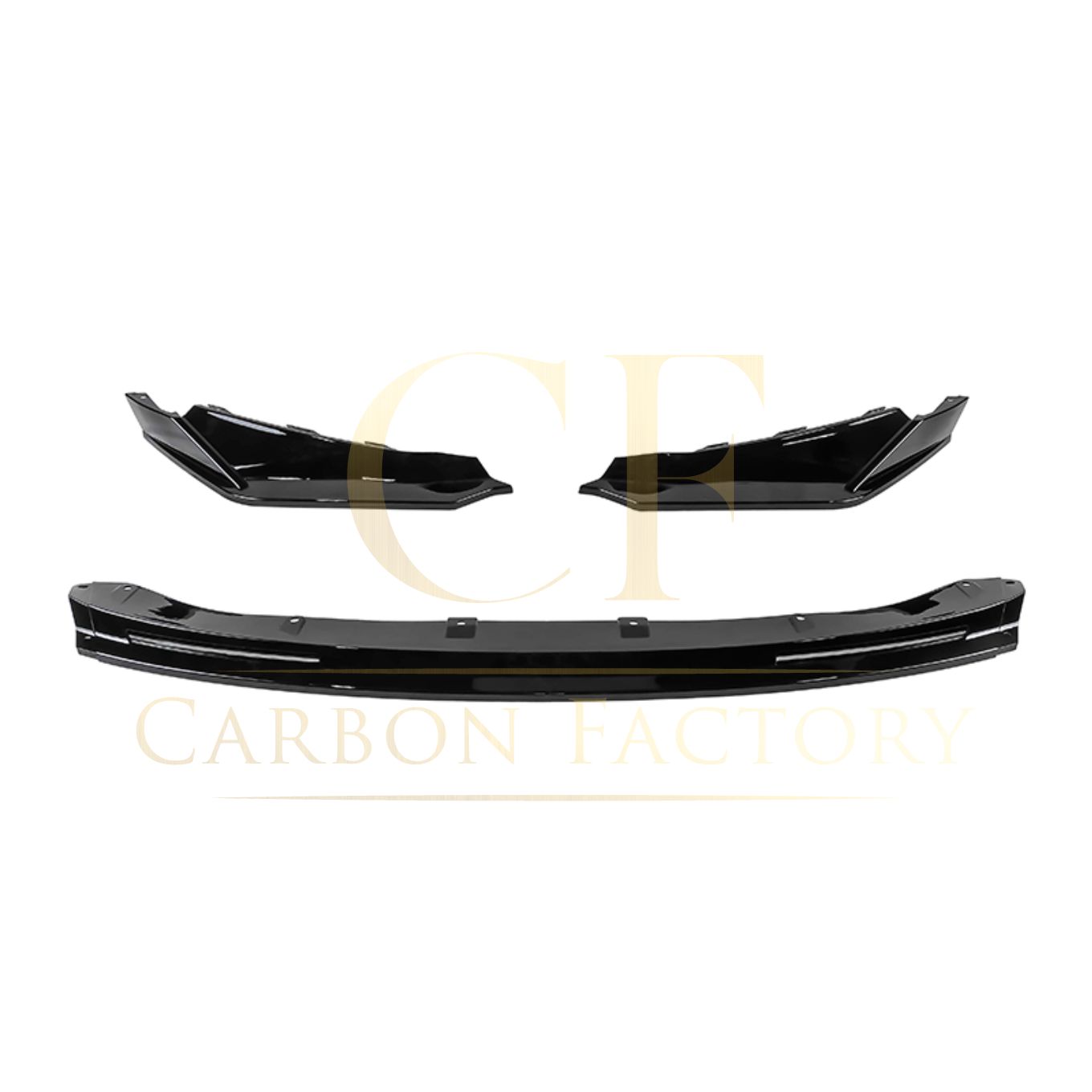 BMW G80 M3 G82 G83 M4 M Performance Style Gloss Black 3 Pieces Front Splitter 21-Present-Carbon Factory