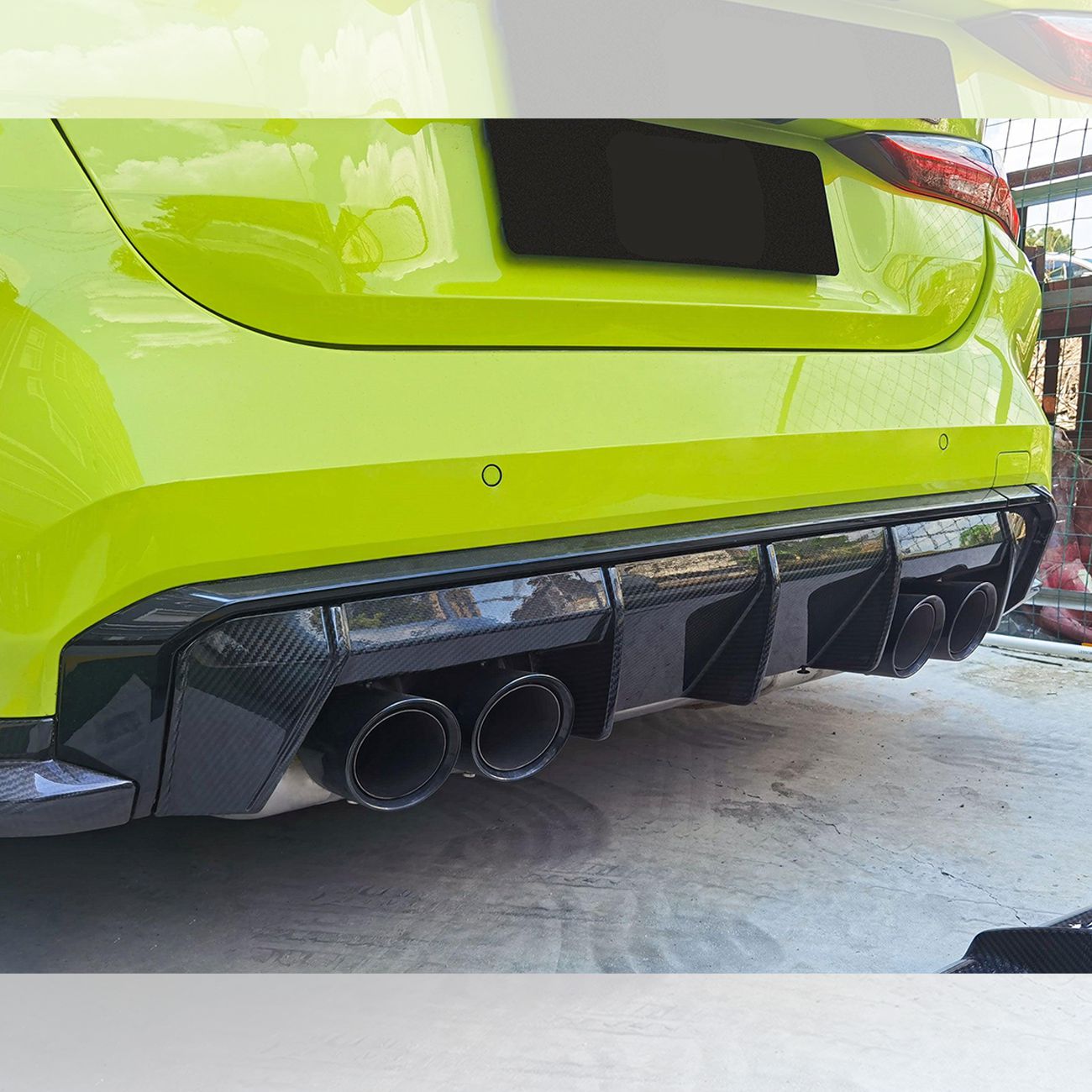 BMW G80 M3 G82 G83 M4 M Performance Style Pre-Preg Carbon Fibre Rear Diffuser 21-Present-Carbon Factory