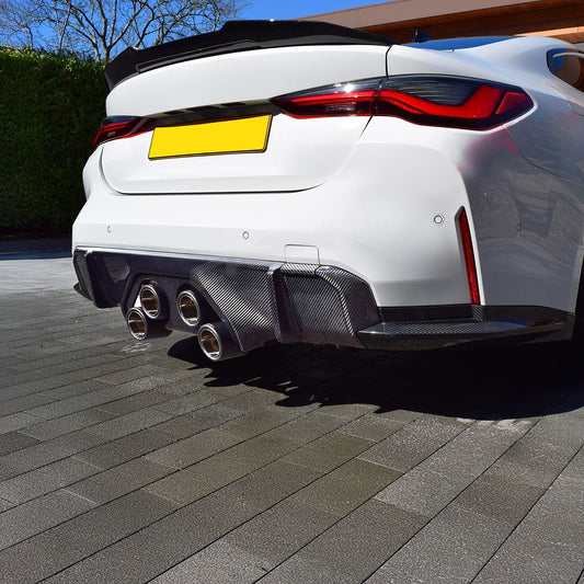 BMW G80 M3 G82 G83 M4 M Style Pre-Preg Carbon Fibre Rear Diffuser 21-Present-Carbon Factory