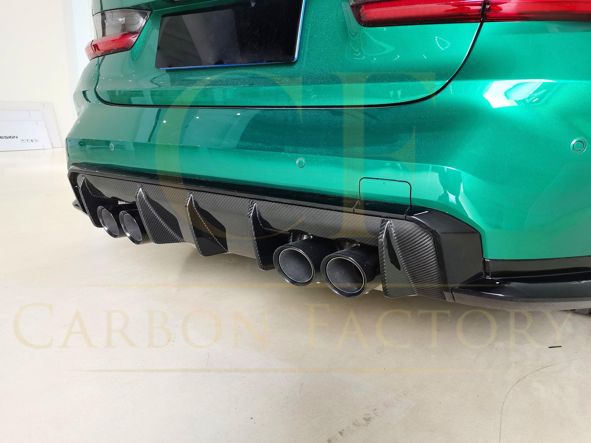 BMW G80 M3 G82 G83 M4 OEM Style Pre-Preg Carbon Fibre Rear Diffuser 21-Present-Carbon Factory