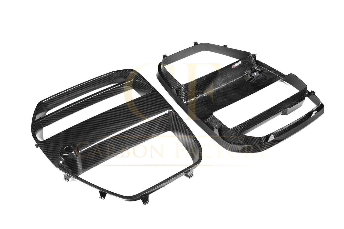 BMW G80 M3 G82 G83 M4 V Style Pre-Preg Carbon Fibre Front Grille 21-Present-Carbon Factory