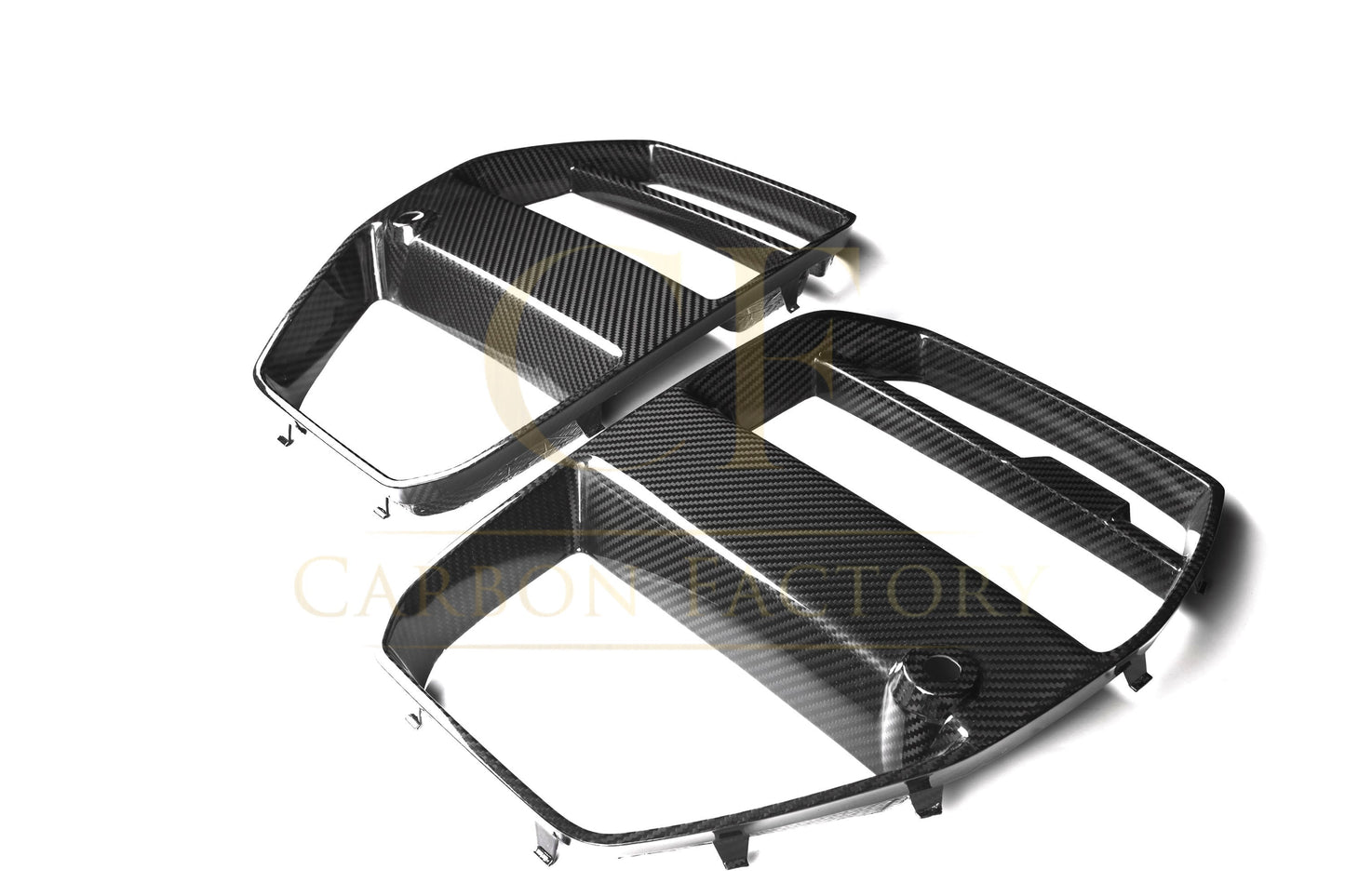 BMW G80 M3 G82 G83 M4 V Style Pre-Preg Carbon Fibre Front Grille 21-Present-Carbon Factory