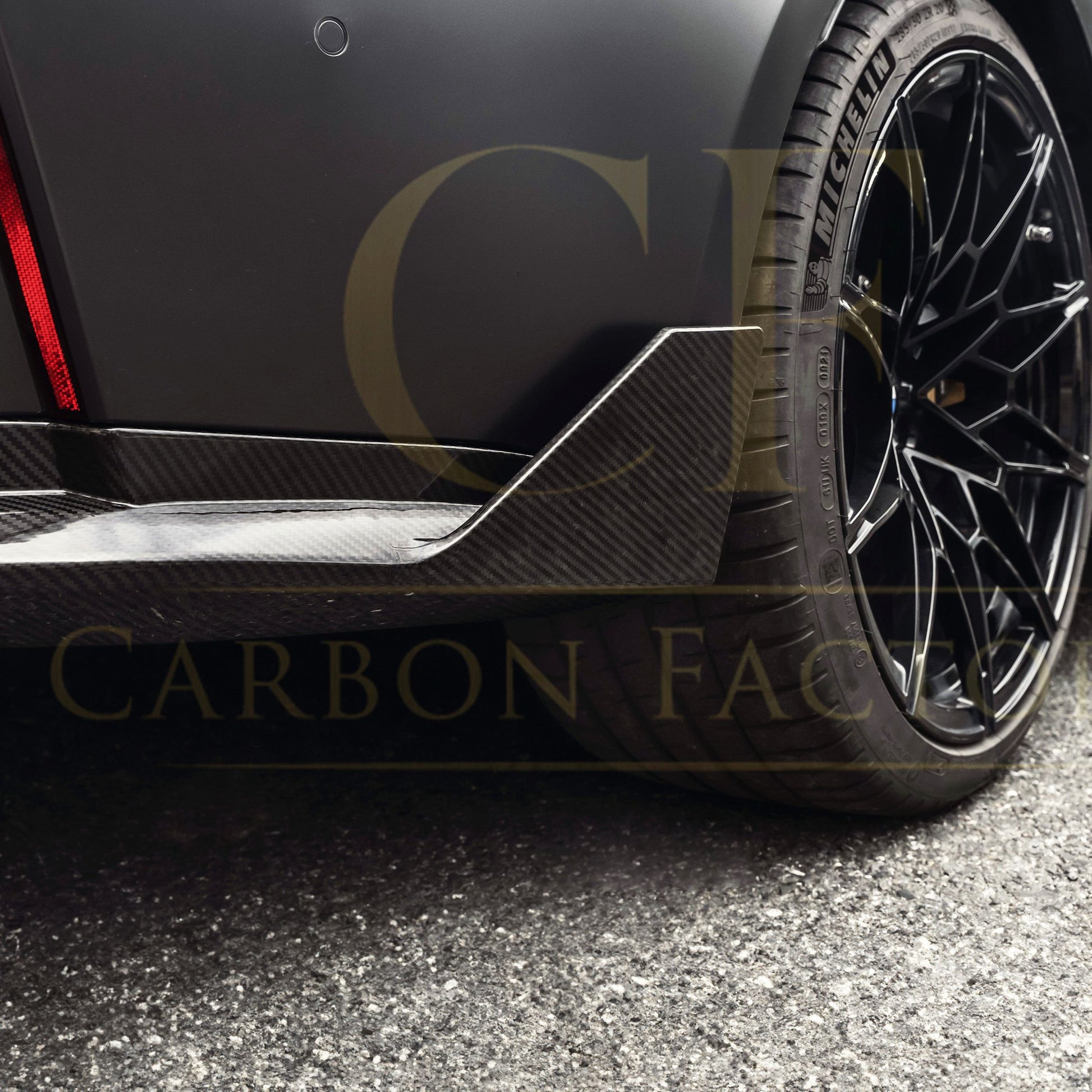 BMW G80 M3 M Performance Style Pre-Preg Carbon Fibre Rear Bumper Spats 21-Present-Carbon Factory
