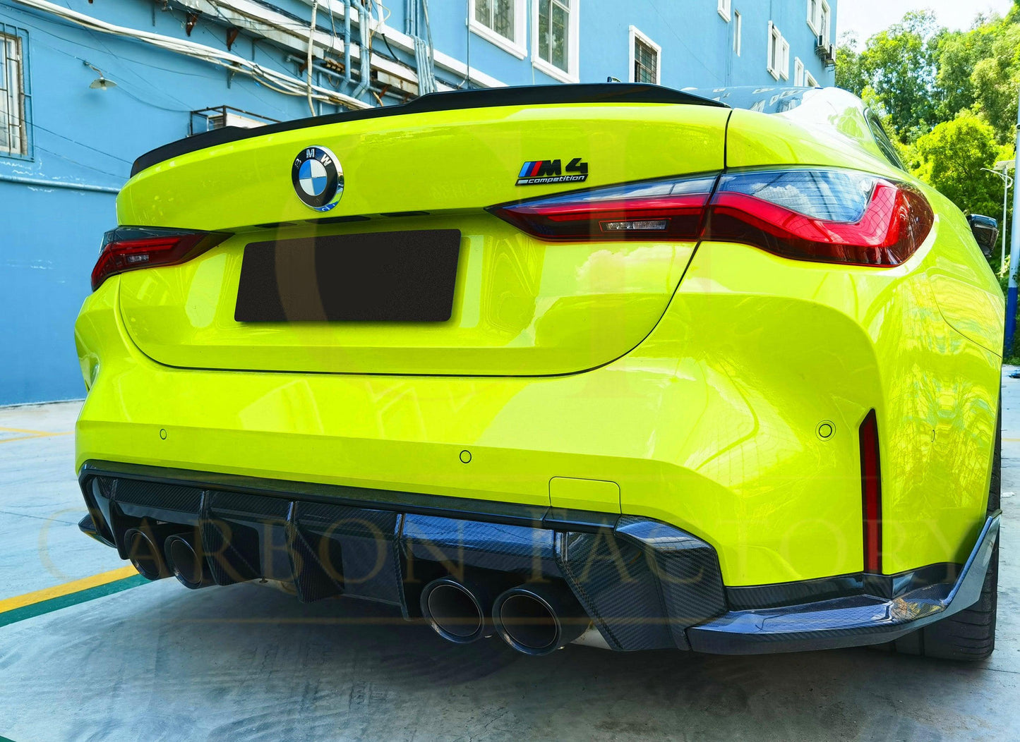 BMW G82 M4 G22 4 Series OEM Style Pre-Preg Carbon Fibre Boot Spoiler 20-Present-Carbon Factory