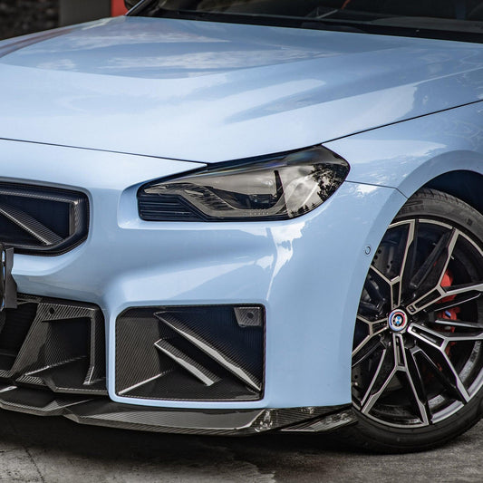 BMW G87 M2 DS Style Pre-Preg Carbon Fibre Front Induction Trims 23-Present-Carbon Factory