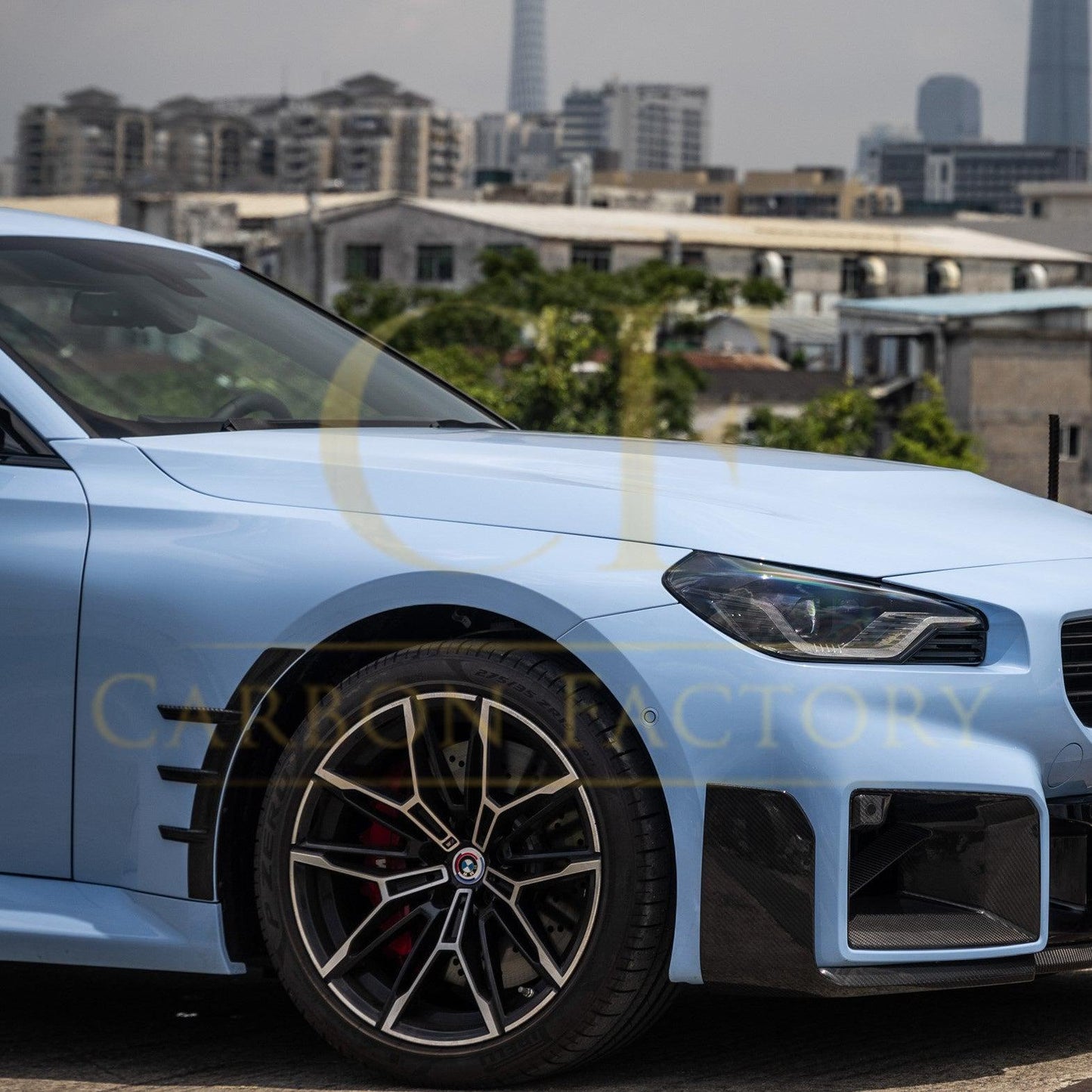 BMW G87 M2 M Performance Style Pre-Preg Carbon Fibre Front Arch Trims 23-Present-Carbon Factory