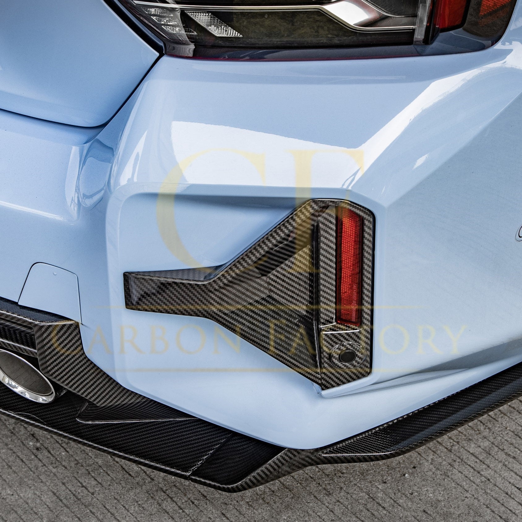 BMW G87 M2 SQ Style Pre-Preg Carbon Fibre Rear Bumper Trims 23-Present by Carbon Factory-Carbon Factory