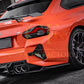 BMW G87 M2 SQ Style Pre-Preg Carbon Fibre Rear Bumper Trims 23-Present by Carbon Factory-Carbon Factory