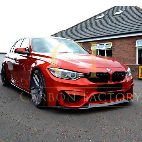 CS Style Gloss Black Front Splitter for BMW F80 M3 F82 F83 M4 14-20-Carbon Factory