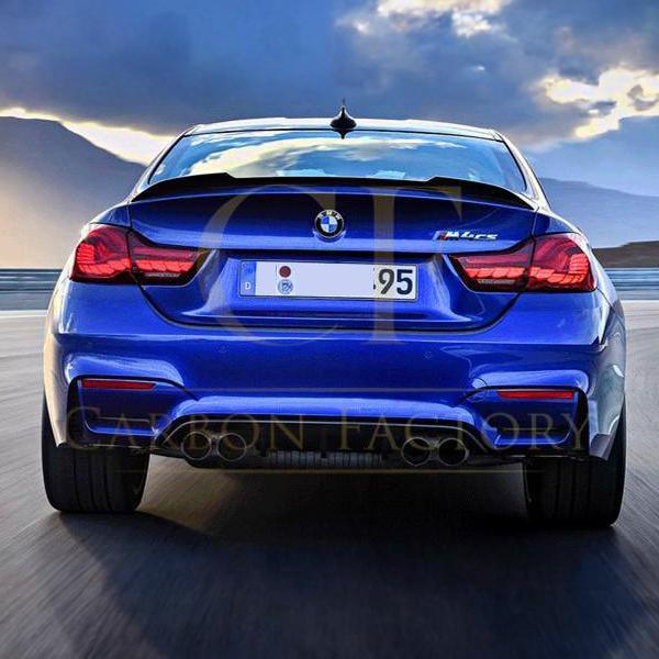 CS Style Pre-Preg Carbon Fibre Boot Spoiler for BMW F82 M4 Coupe 14-20-Carbon Factory