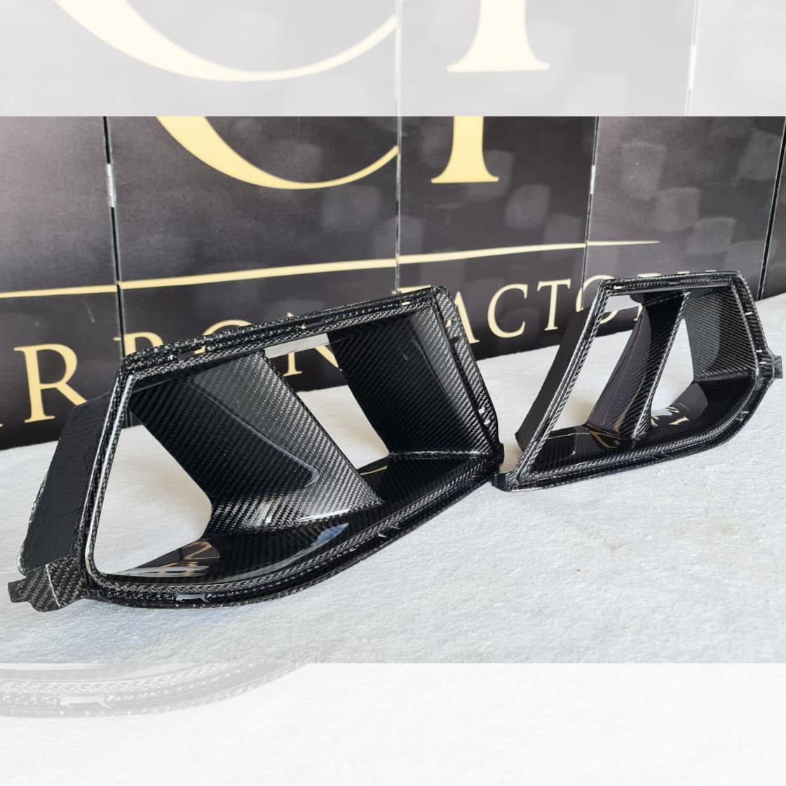 Carbon Fibre Front Bumper Inserts for BMW G80 M3 G82 G83 M4 21-Present-Carbon Factory