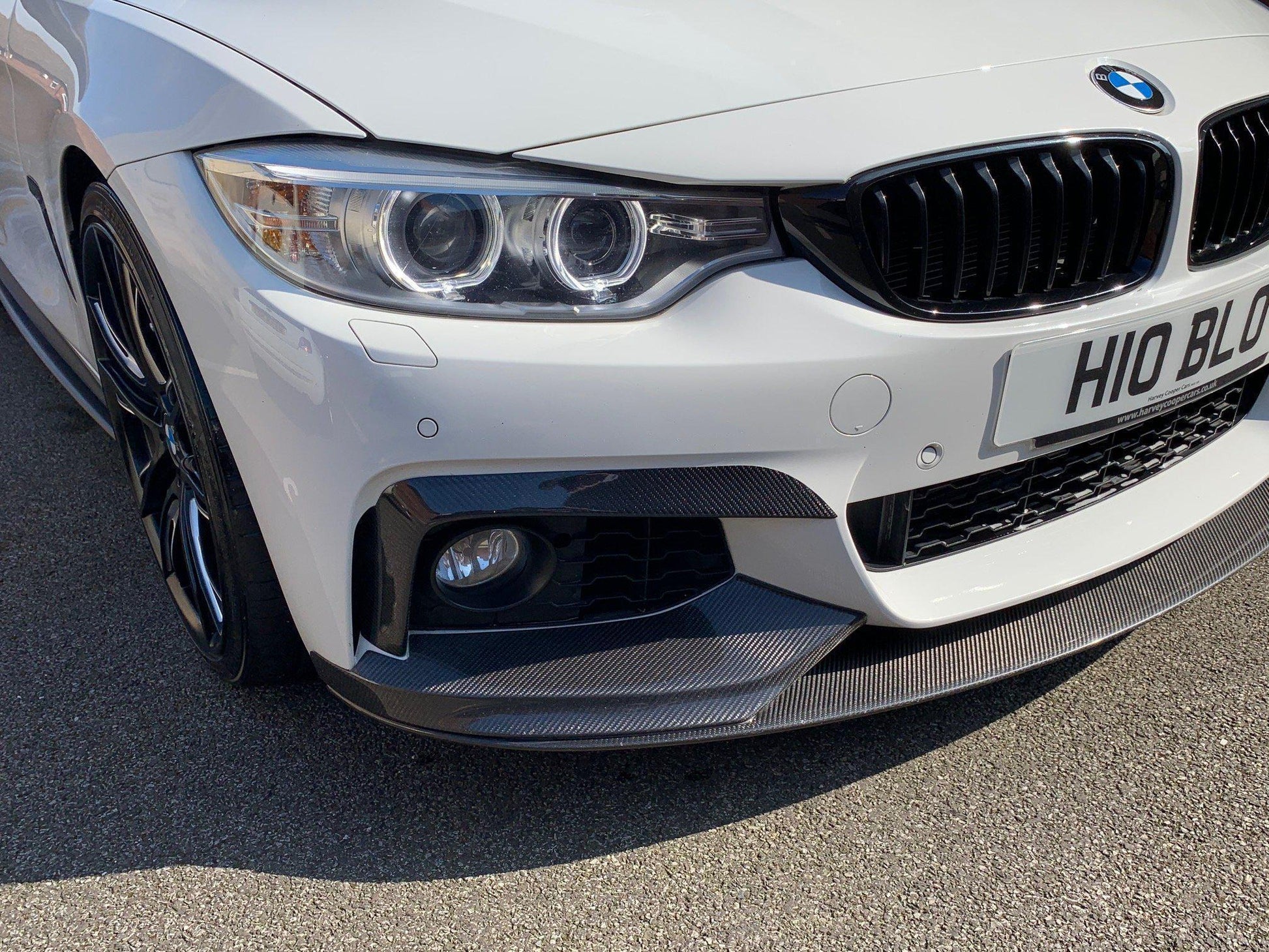 Carbon Fibre Front Bumper Upper Trims for BMW 4 Series F32 F33 F36 2014-2020-Carbon Factory